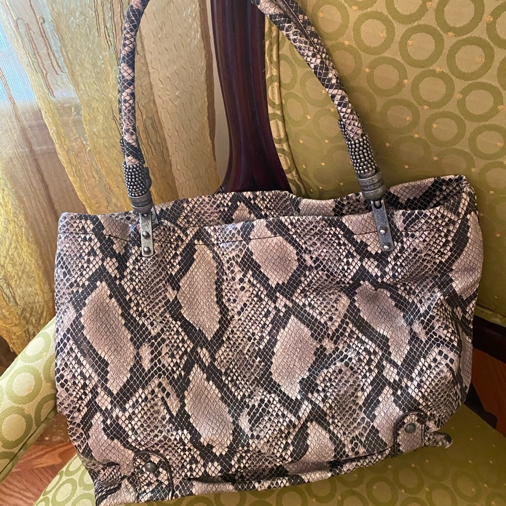 Jessica Simpson Python Looking Bag - image 1
